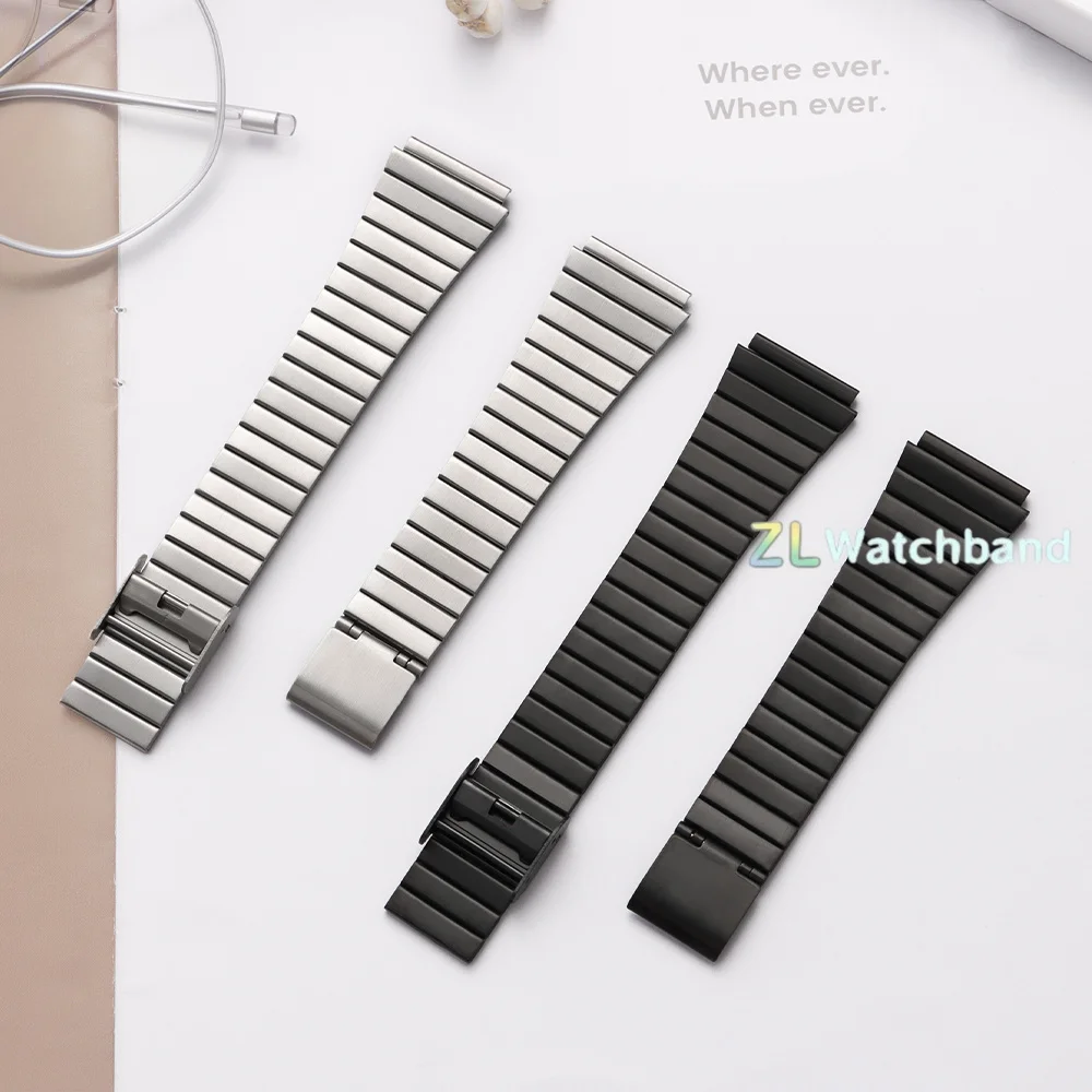 Correa de Acero Inoxidable de 18 mm y 20 mm para Reloj Casio, Correa de Repuesto Universal para Hombre y Mujer, Correa de Metal Dorada y Plateada