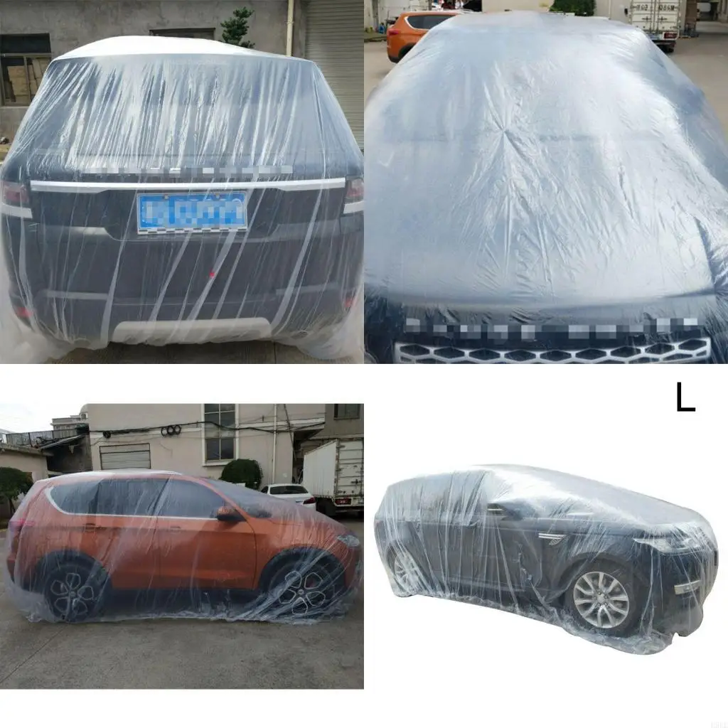 

Универсальный чехол, водостойкий пылезащитный одноразовый автомобильный чехол, прозрачный пластиковый чехол, автодождевик, чехол