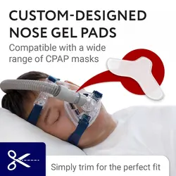 1Pc Nasal Pads for CPAP Mask Nose Pads Sleep Apnea Mask Comfort Pad Can Be Trimmed To Size Cushions for Most Masks Health Care