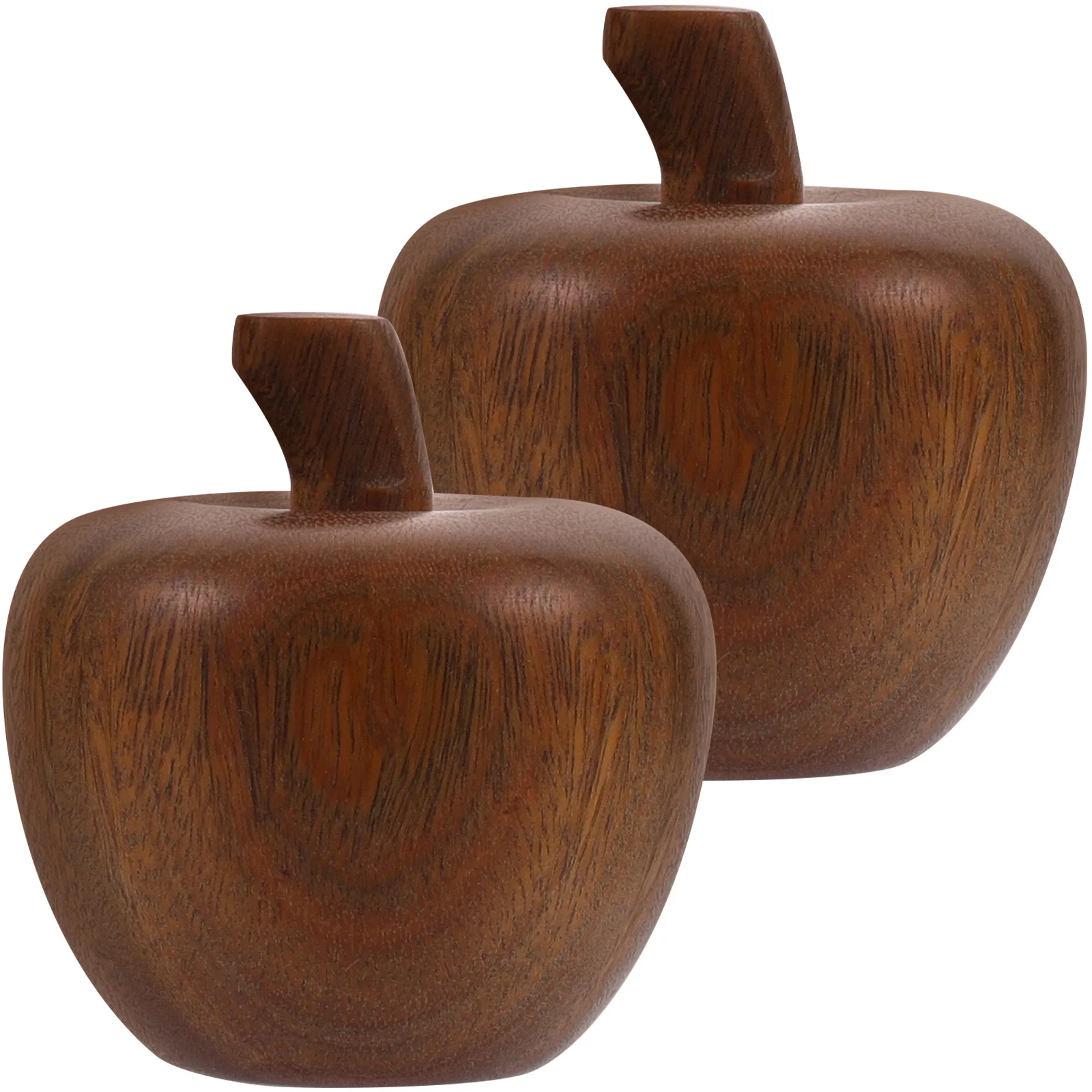 

2Pcs Sandalwood Natural Realistic Desktop Ornament Small Decorative Sculpture Ideal for Home Table Living Room