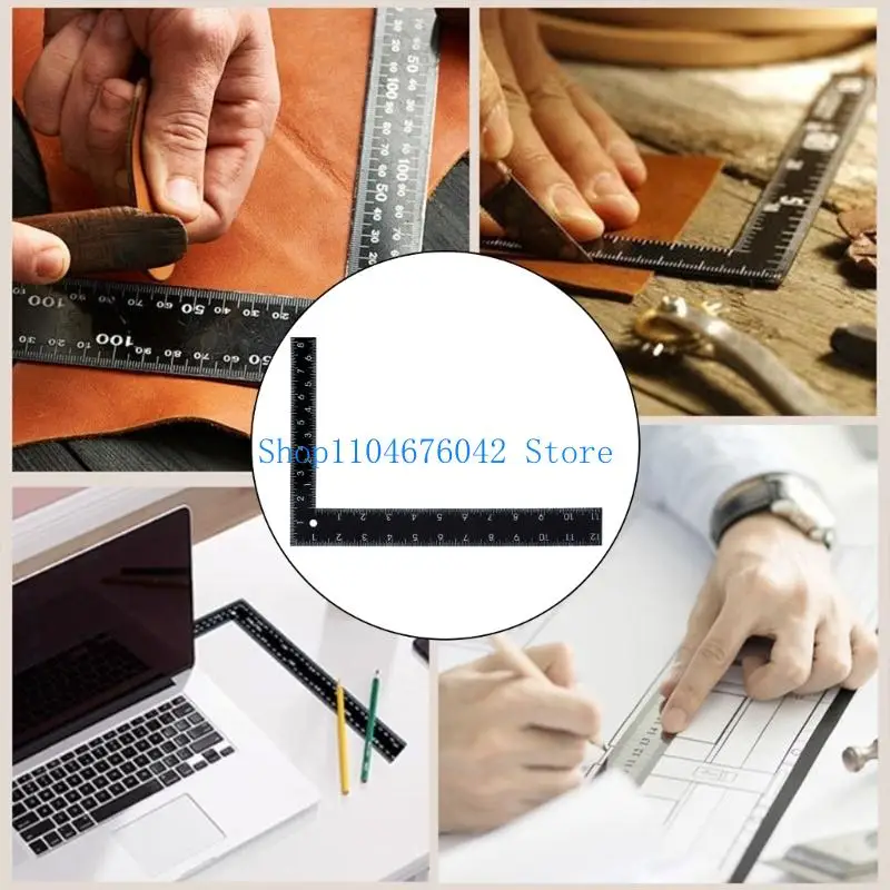 652F Square Ruler Measuring Tool With Clear Marking For Diverse Applications Users
