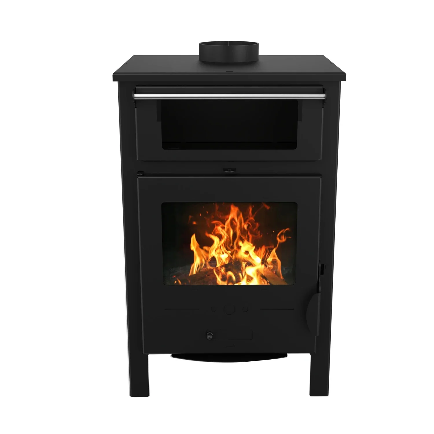 R0901A 9KW modern  firewood stove wood burning stove with oven indoor wood stove for cooking