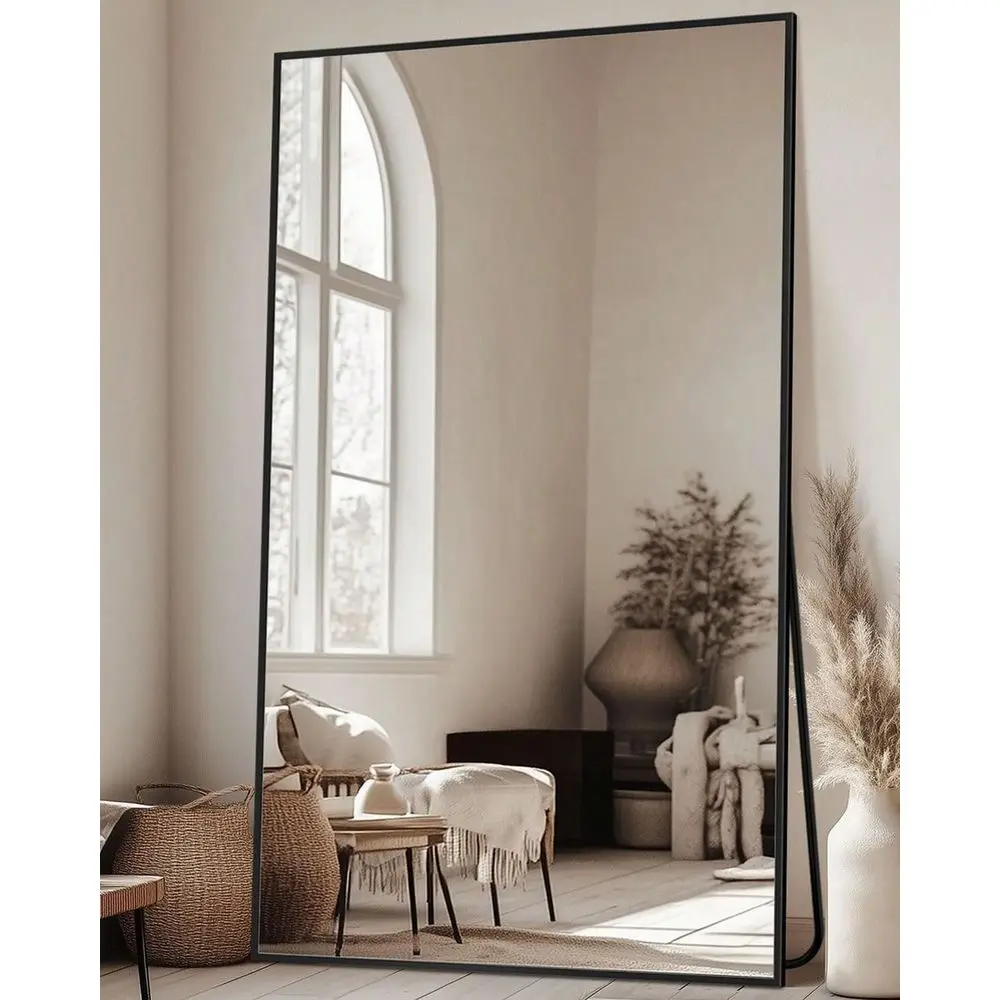 

Зеркало в полный рост, напольное зеркало 78x38 дюймов, отдельно стоящее напольное зеркало в полный рост с подставкой для спальни, с возможностью подвешивания