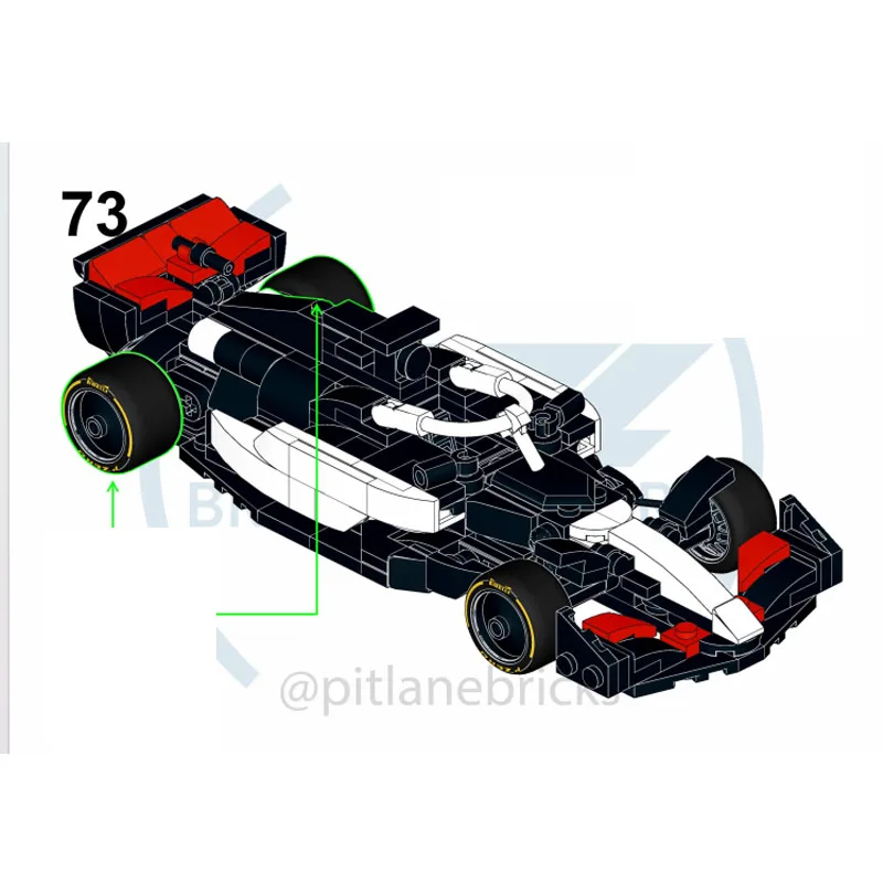 

MOC-218465 Iconic VF-25F1 Formula, спортивный спортивный автомобиль, гоночные блоки, модель 311, деталиMOC, креативная игрушка на день рождения для мальчиков и детей, подарок