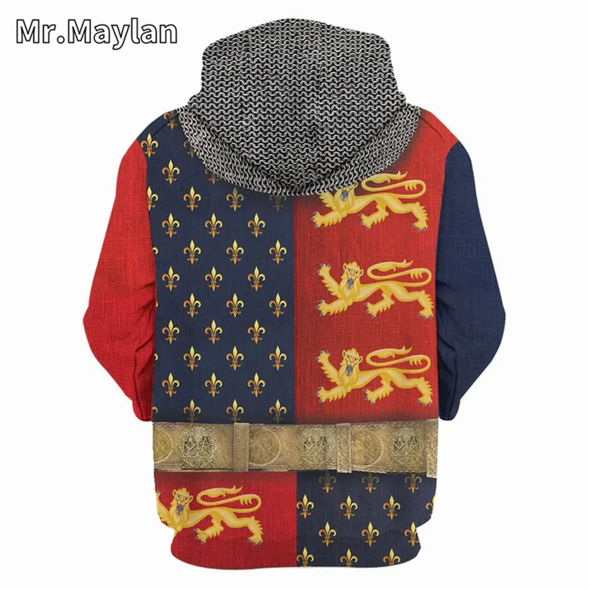 Henry V of England Knight Cosplay Costume Apparel 3D Hoodie Men Sweatshirt Streetwear Zip Pullover Casual Jacket Tracksuits