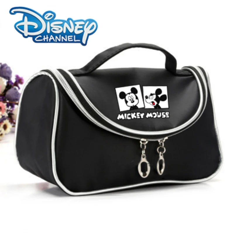 Disney Mickey Mouse Women Waterproof Zipper Storage Pouch Minnie Mouse Cute Cartoon Anime Cosmetic Bags Toiletry Bag Makeup Case