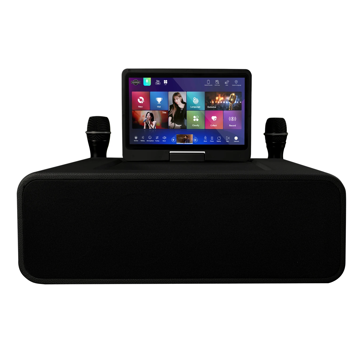 

2025 New Chinese Karaoke Machine KV-M11 Karaoke Player,10.1-inch Capacitive Touch Screen