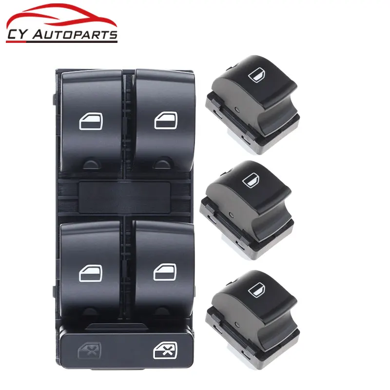 NEW High Quality Power Windows Switch For Audi A4 B6 Audi A4 B7 8E0959851B 8ED959851 4F0959855A Window Control Switch