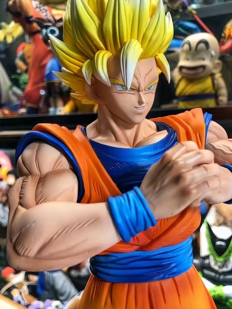 

Dragon Ball Z Goku Фигурка 30 см Super Saiyan Goku Фигурки ПВХ Модель Статуя Коллекция Куклы Украшения Игрушки Подарки