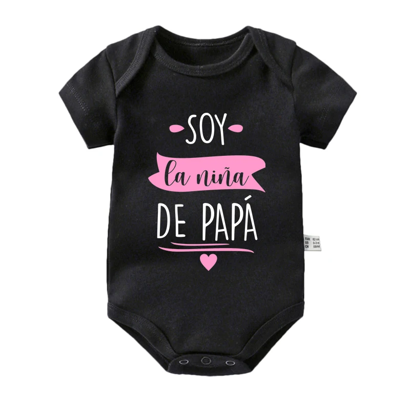 I\'m Daddy\'s Girl Newborn Baby Bodysuits Cotton Short Sleeve Infant Girls Rompers Summer Toddler Ropa Clothes Baby Shower Gifts