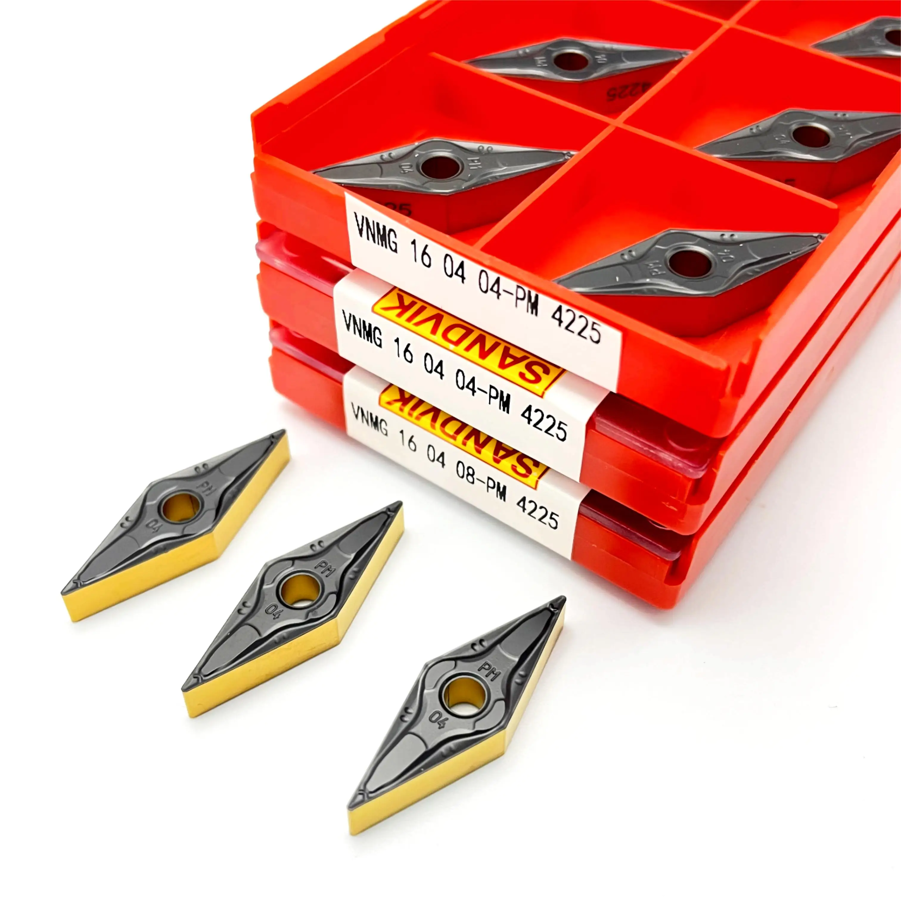 Vnmg 160404 Vnmg 160408 Pm4225 Ferramenta de Torneamento de Metal Externo Super Dura de Alta Qualidade Torno Ferramenta de Perfuração Lâmina de Usinagem de Aço