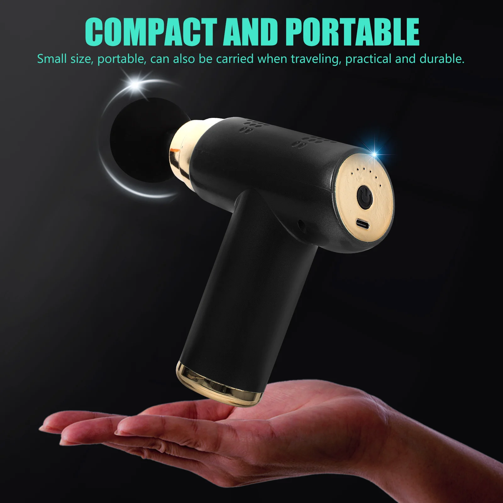 1 مجموعة 1 مجموعة مدلك فآسيا صغير 6 سرعات قابل للتعديل قرع الجسم تخفيف العضلات مع جهاز تدليك كهربائي محمول #1