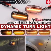 2Pcs LED Side Marker Light Turn Signal Lamps For Nissan Skyline R34 Almera N15 N16 Pulsar Maxima QX Sunny G10 Primera P11 P12