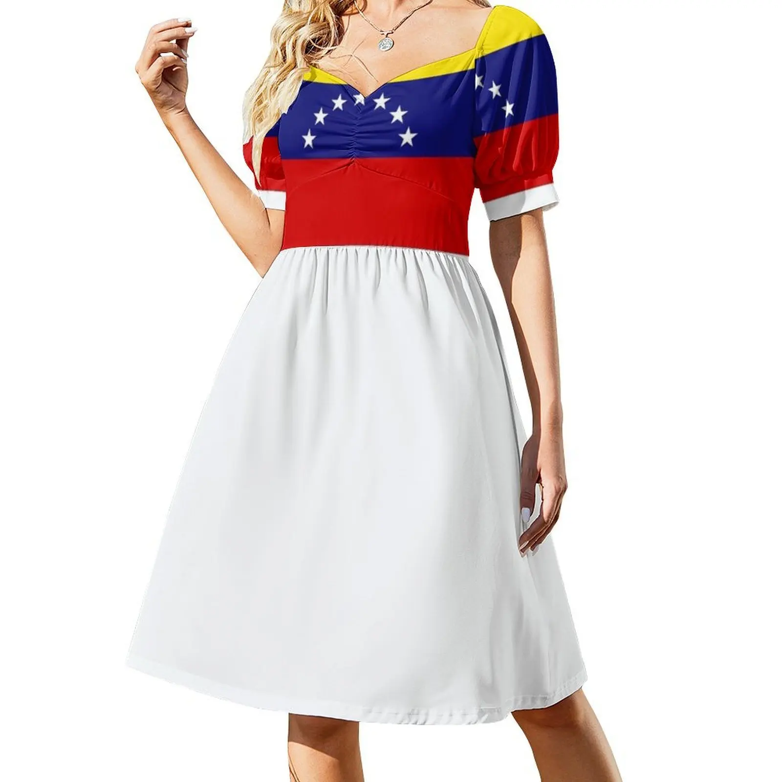 فستان نسائي من فنزويلا هيب هوب ملابس الشارع مطبوع عليه رسومات جرافيكية ملابس نادي الحفلات فنزويلا علم فنزويلا فستان سهرة بعلم فنيزويلا #3