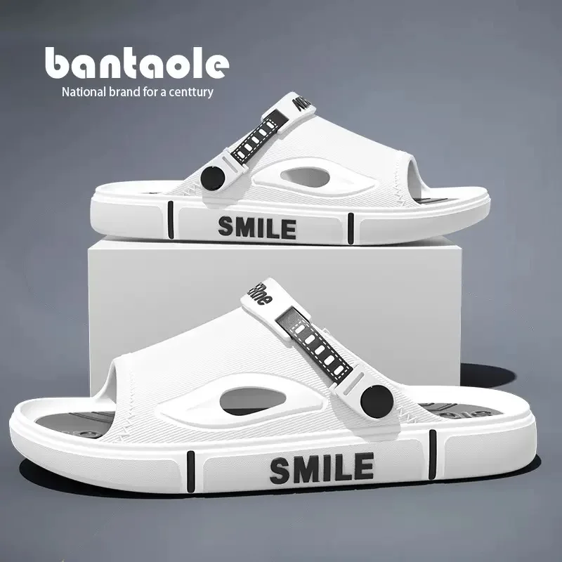 

Летние мужские тапочки из ЭВА, повседневные домашние дышащие нескользящие сандалии с вращающимися пуговицами, пляжные путешествия, покупки в сочетании с шортами