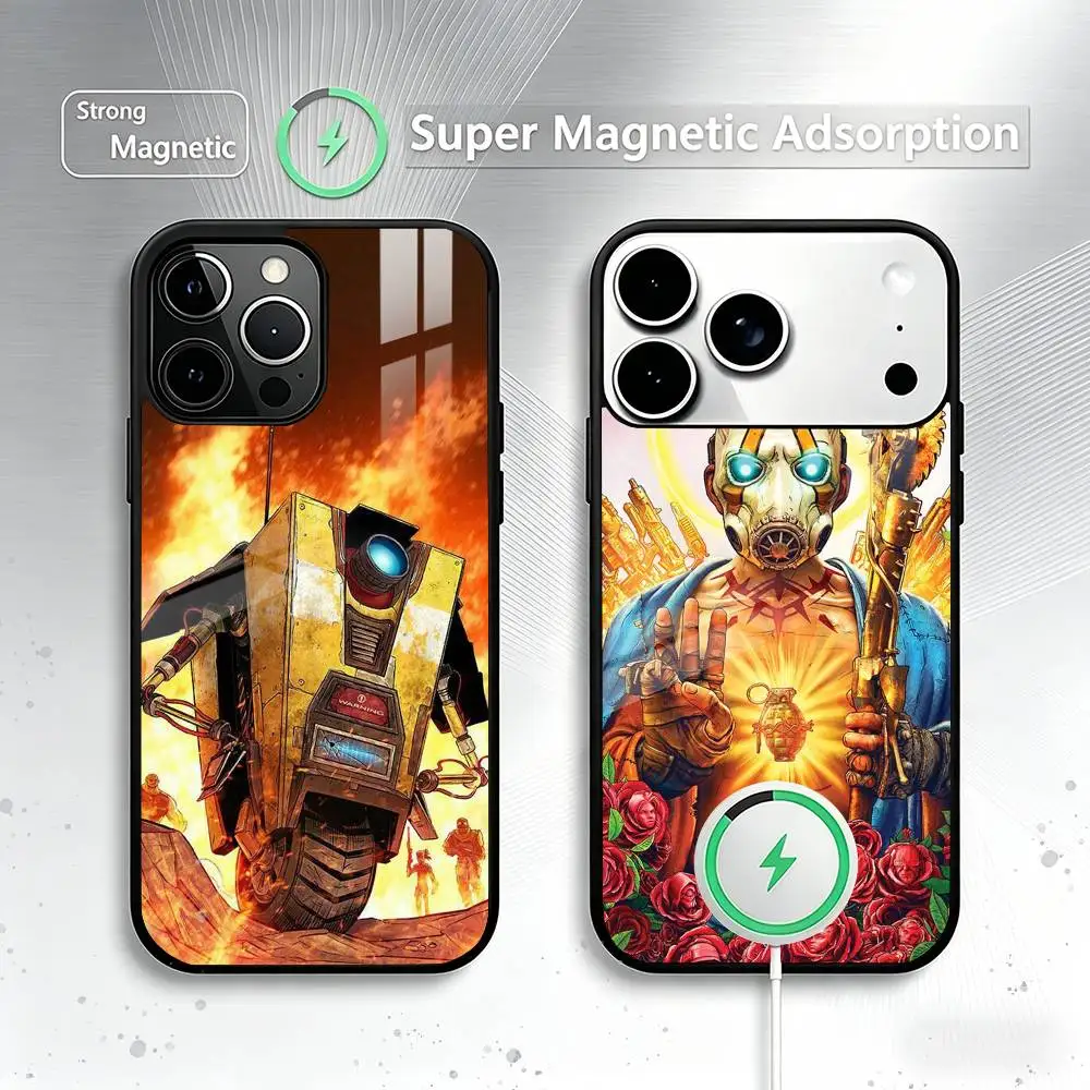 

Borderlands-s Phone Case For iPhone17,16,15,14,13,12,11 Plus,Pro Magnetic For Magsafe Wireless Charging