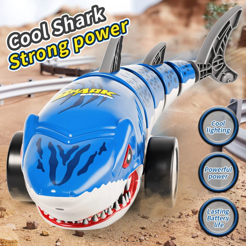 

Shark Car RC Toy Spin Swing Shakable LED Stunt Remote Control Toys for Kids Outdoor Play Party Game Children Birthday Gifts
