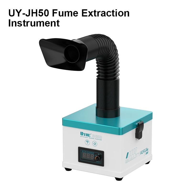 UYUE UY-JH50 Fume Extractor for Mobile Phone Maintenance Motherboard PCB Welding Repair 3 Layer Filter Smoke Purifier