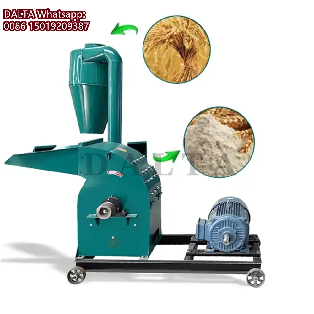 4000-5000 กิโลกรัม/ชั่วโมงข้าวโพดฟางหญ้าเครื่องบด GRAIN HAMMER Mill ปศุสัตว์ FEED Crusher เครื่อง