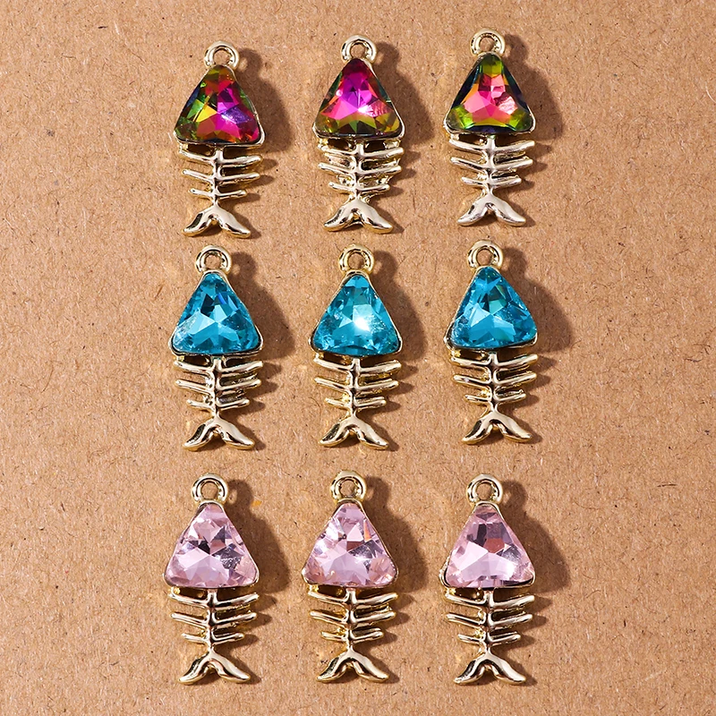 10 stücke zarte Kristall frucht Kirsche Anhänger Charms für Schmuck machen DIY Halsketten Ohrringe Zubehör liefert – Detail 6