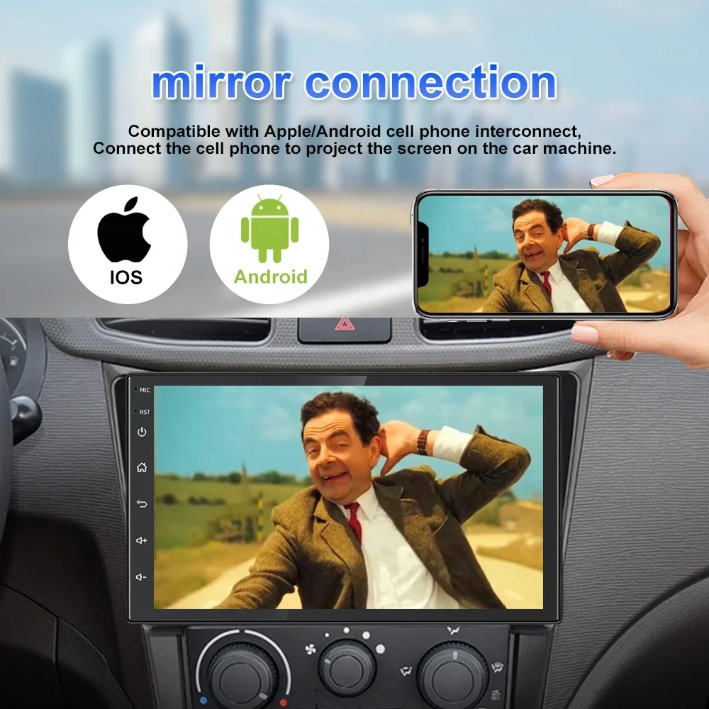 China Double Din Digital Layar Sentuh Stereo Mobil 2din Autoradio Central Multimedia Android Autoestereo