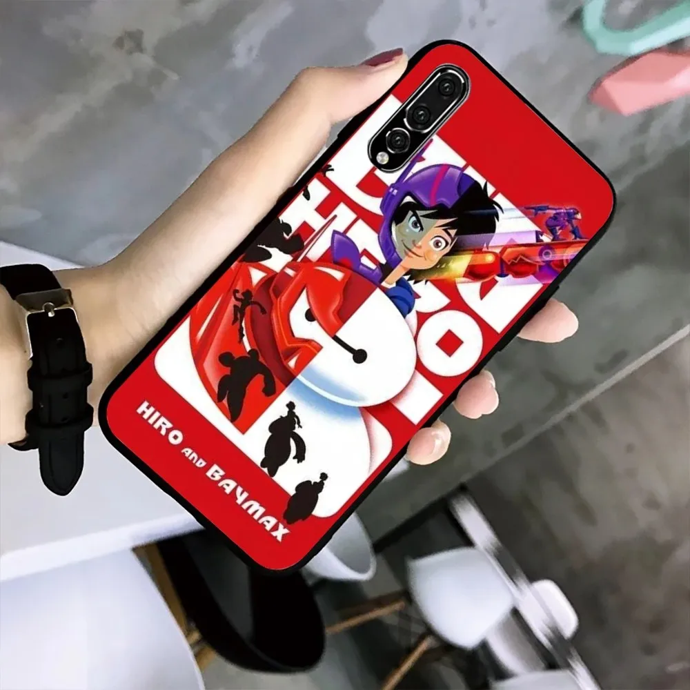 B-big H-hero D-disney Movie Phone Case per Huawei Mate P10 P20 P30 P40 P50 Smart Z Honor 50 60 70 Pro Lite custodia nera