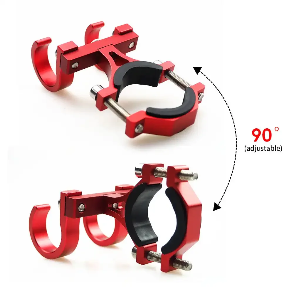 Ganchos para patinete eléctrico, estante Simple para bicicleta, colgador de almacenamiento de tubo, ganchos con hebilla, estante para casco de Metal doble portátil para bicicletas eléctricas
