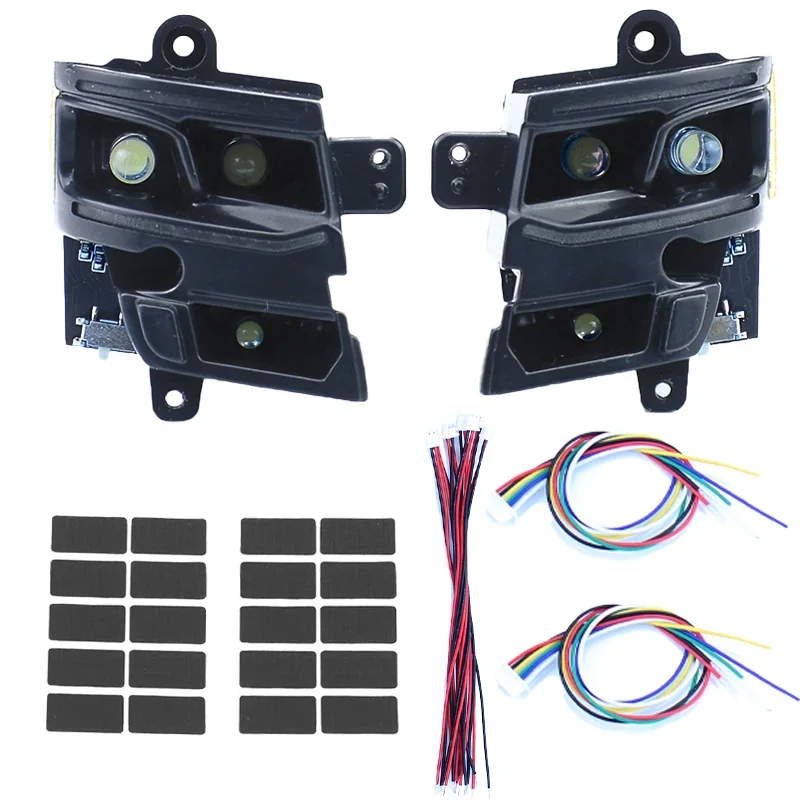 LED Headlight&taillight Double Flash Mode Running Water Light for 1/14 Tamiya RC Truck for SCANIA 770S 6X4 56368 8X4 56371 Car