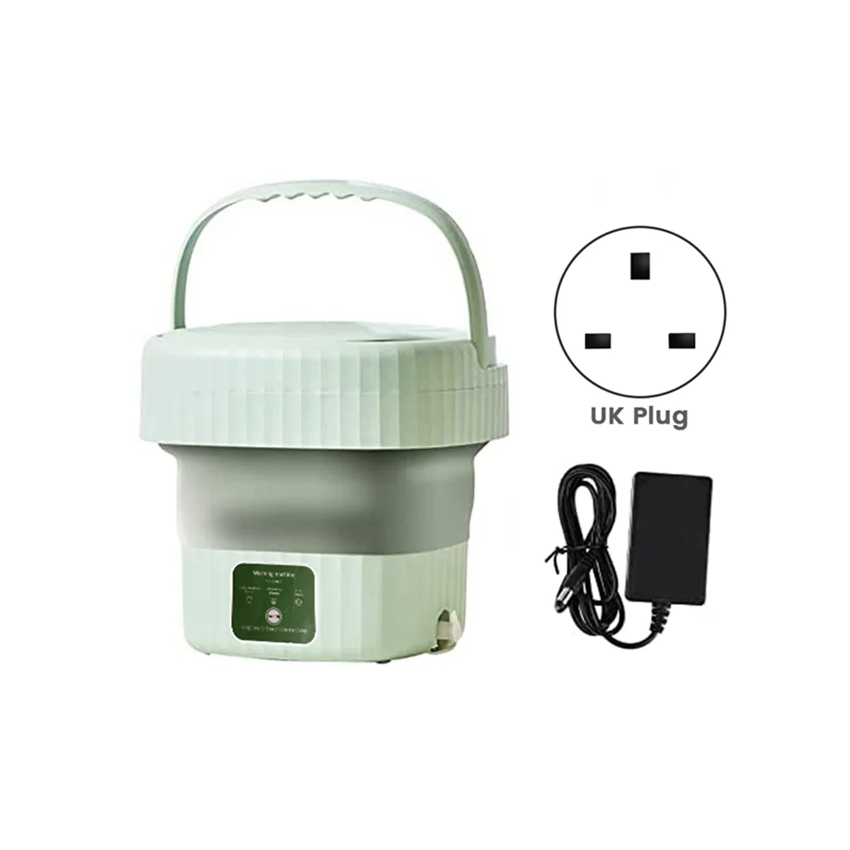 Portable Folding Washing Machine Household Dormitory Small Mini Automatic Cleaning Folding Mini Washing Machine EU Plug