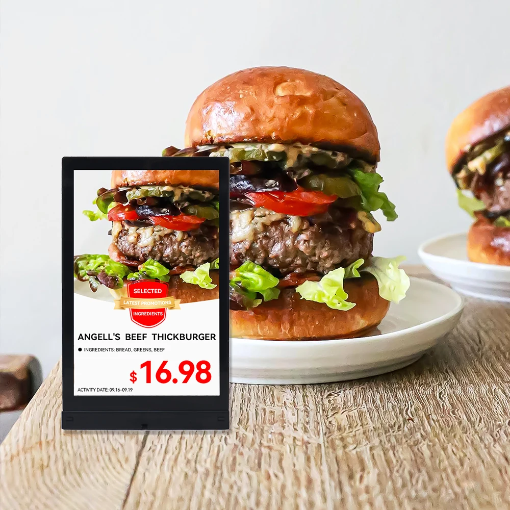 10-Inch Smart LCD Digital Advertising Screen For Restaurants And Supermarkets Electronic Shelf Labels And Price Tags