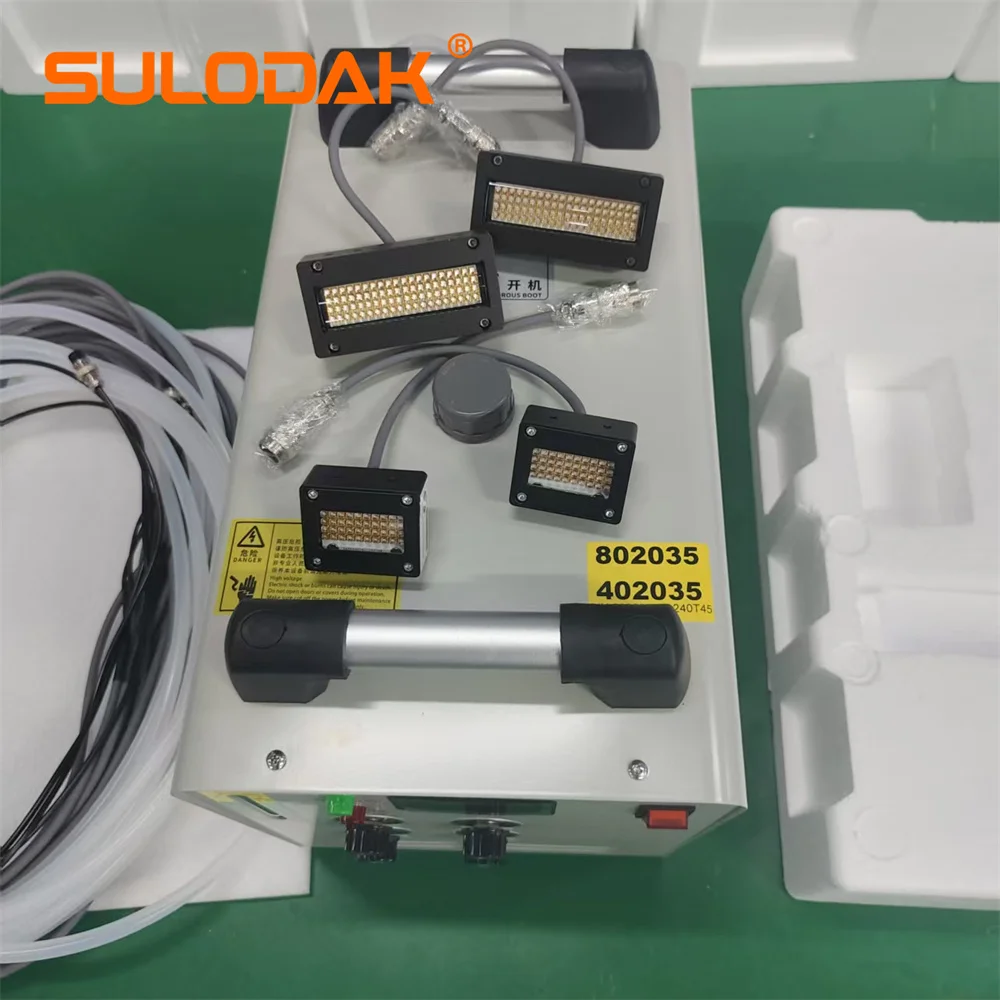 8020+4020 Water Cooled UV LED Curing System UV Ink Drying Lamp for Flatbed Printer Epson i3200 dual-nozzle TX800/XP600 PrintHead