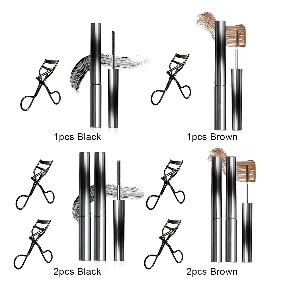 洗えるメタルマスカラ まつげカーラー付き アイロンワンドマスカラ 防水メタルマスカラ 長持ちし、汚れにくい