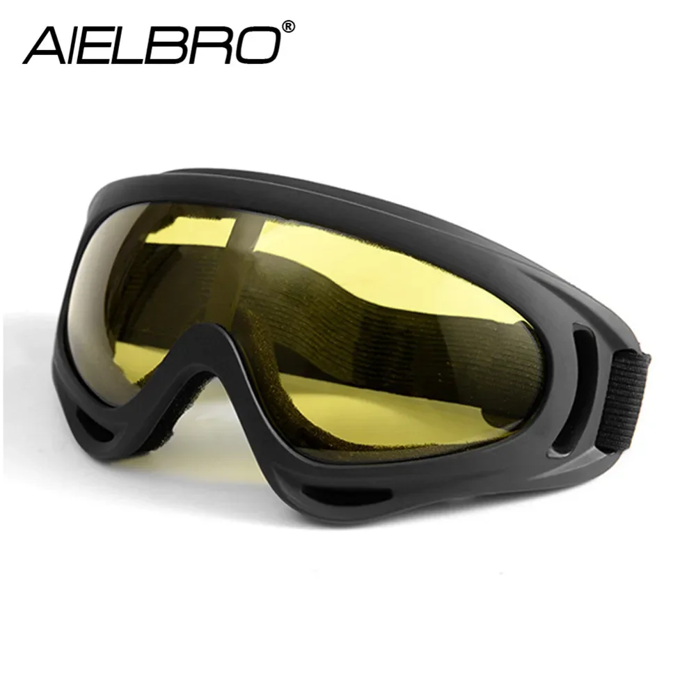 AIELBRO-Máscara de esquí a prueba de viento para invierno, gafas deportivas para nieve, esquí, UV400