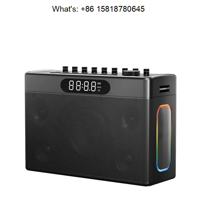 New S1127Plus digital sound card Bluetoothspeaker. outdoor high-power square dance audio portable speaker