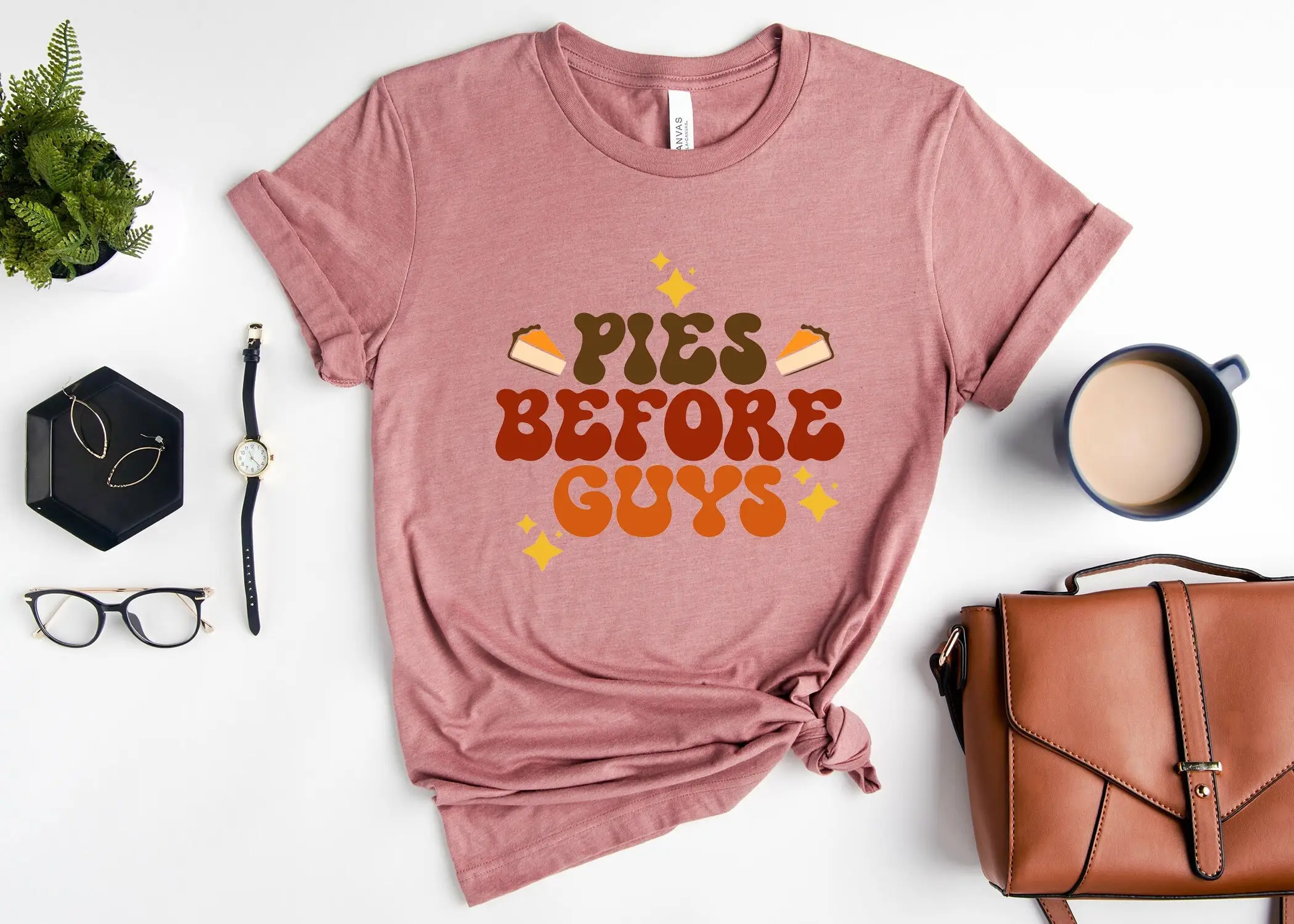 Pies Before Guys T Shirt Funny Pie Family Dinner Retro Fall SweaT Food Thick Thighs and Pumpkin