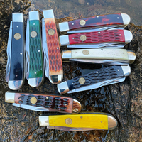 Watchman Knife Trapper Slip Joint Two Blade Folding Pocket Knives Classic Traditional Tree High quality