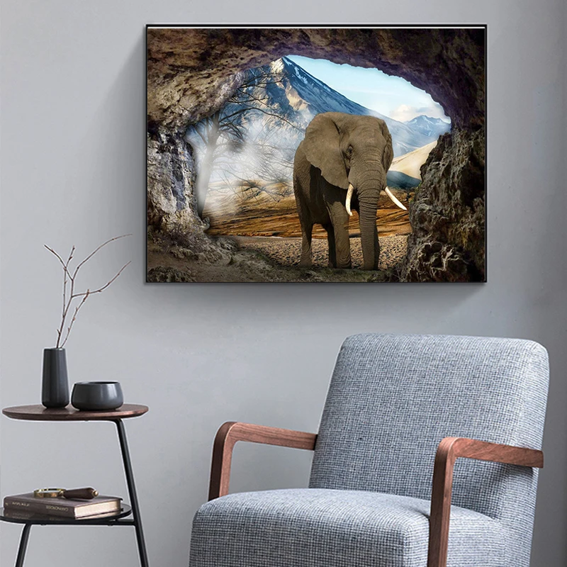 Fai da te pittura diamante 5D bambino elefante animale punto croce Kit diamante pieno ricamo mosaico arte strass decorazione immagine