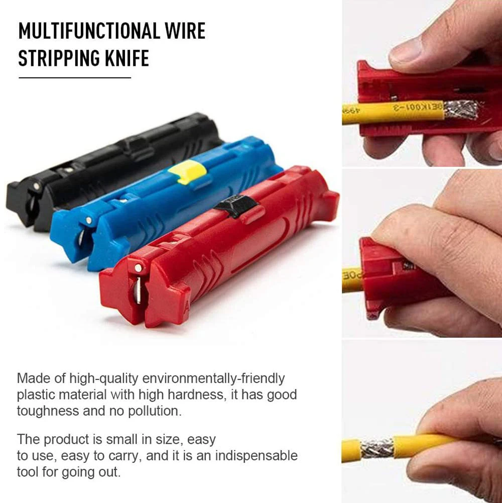 ZoeRax Abisolierzange Stift Netzwerkkabel Werkzeuge Draht Kabelschneider Rotary Koaxial Draht Abisolieren Schneidemaschine Zange – Detail 3
