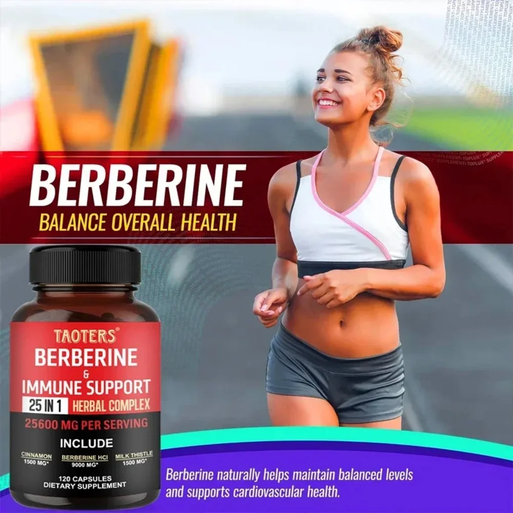 Ceylon Cinnamon Capsules Berberine Extract, Supports Heart, Cardiovascular, Liver & Gut Health, Immune, Weight Management Aid
