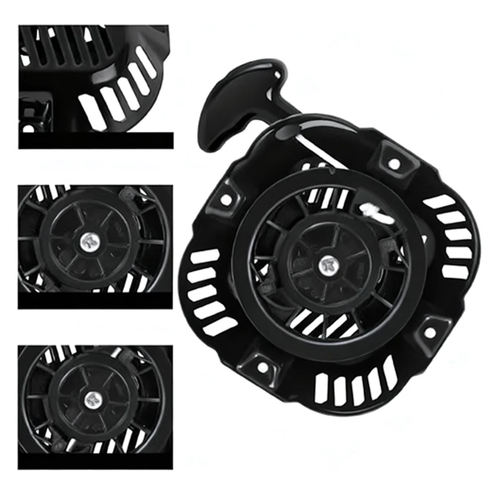 4.45 Inches Pull Start Assembly Recoil Starter Kit For Engines Lawn Mower Easy Installation Replacement Rope Included