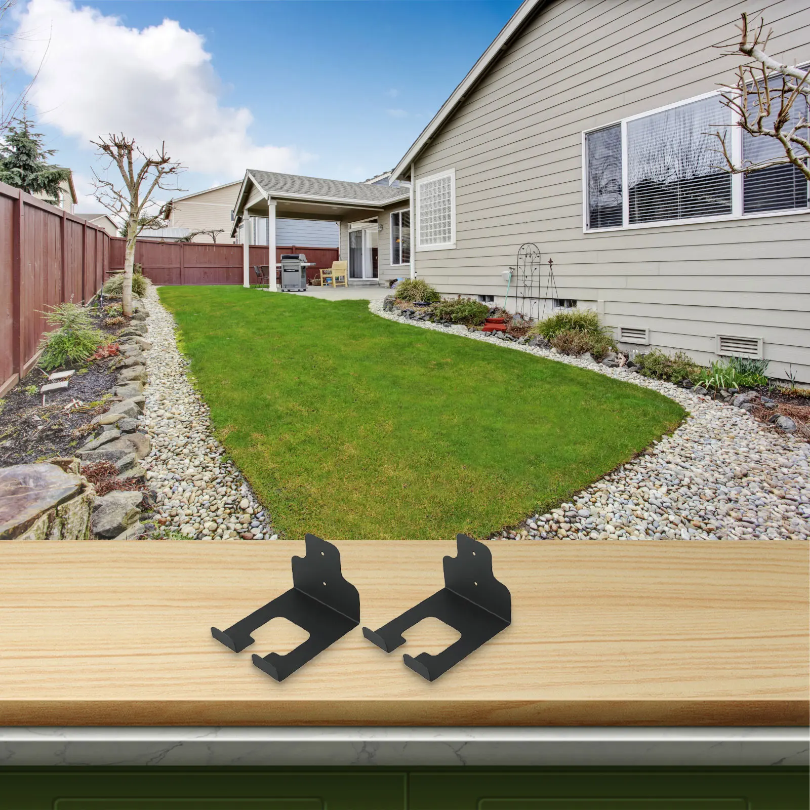 

2 шт. универсальные настенные крючки, металлические двойные крючки-держатели для гаража, сарая, органайзер для сада, кухни, инструментов