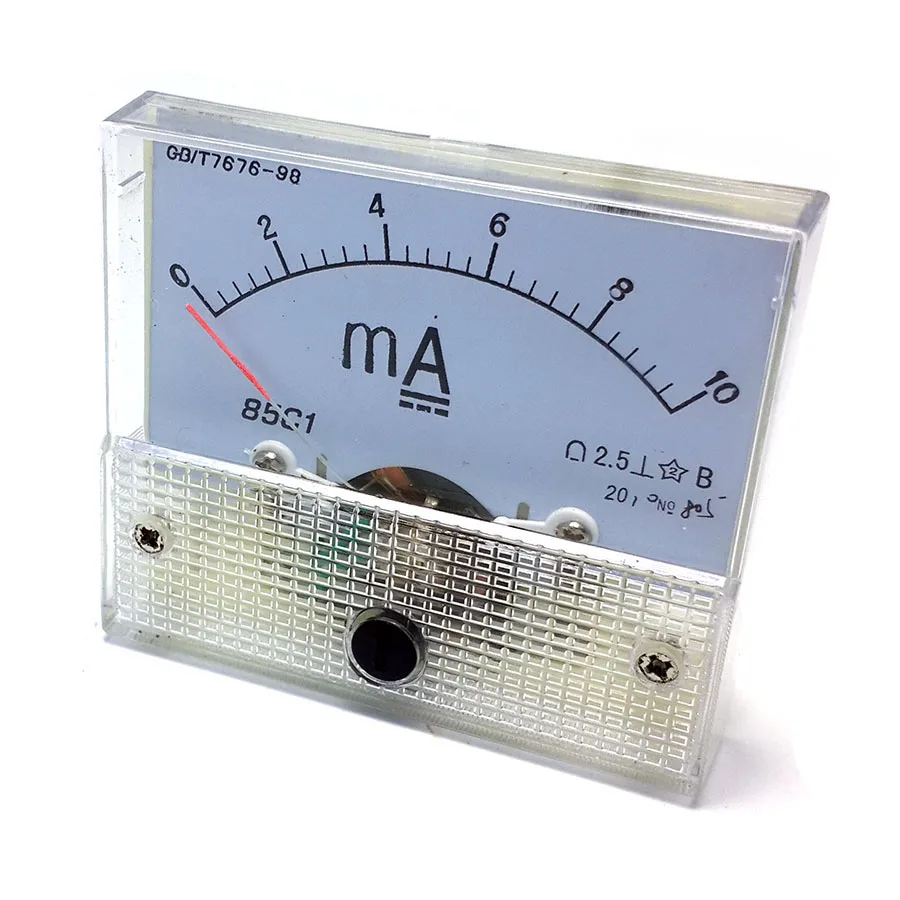 Microampere, milliampere, ammeter, voltmeter, tachometer 50uA 100uA 10mA 20mA 30mA 50mA 450V