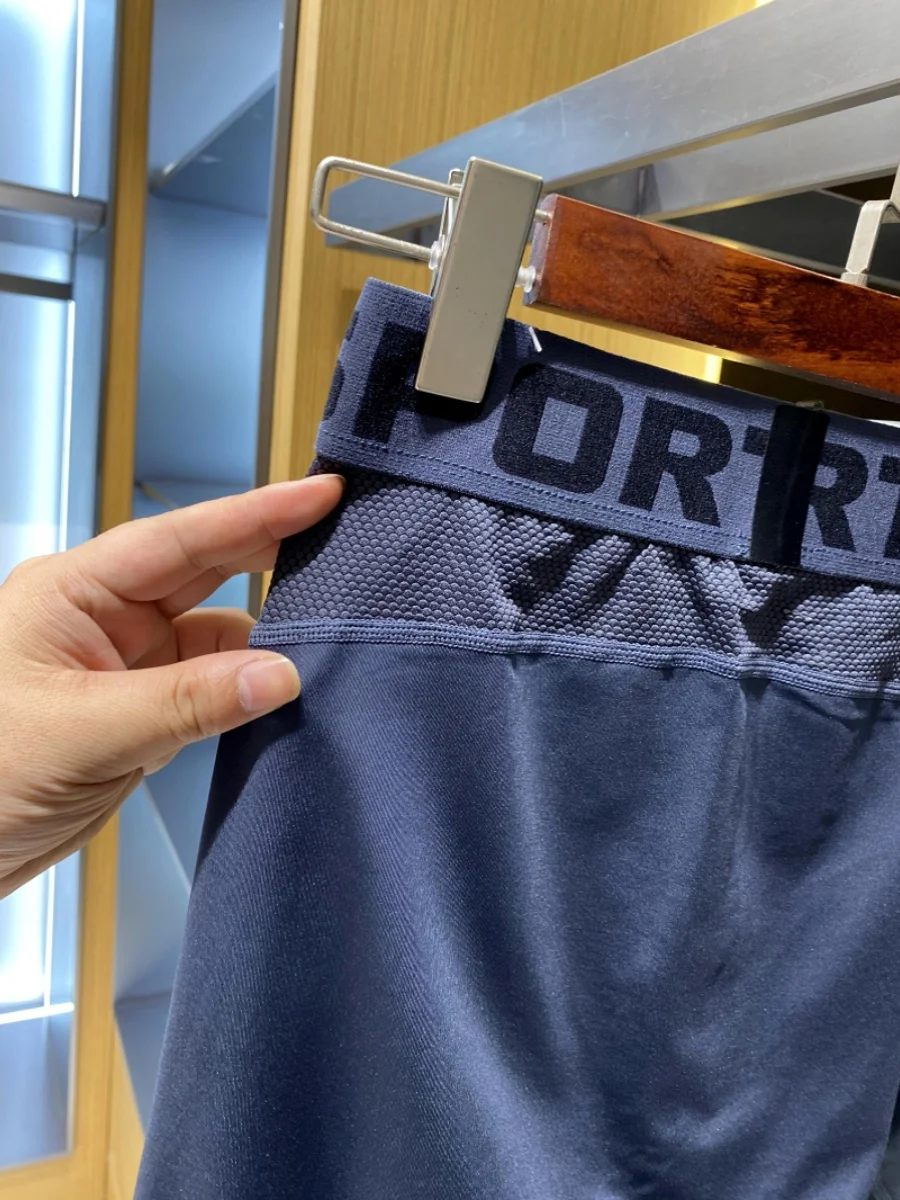 

High Elastic Fitn Sports Men's Training Pants Outdoor Running Qui Dry Breathable ket Casual Long Pants Youth Sle