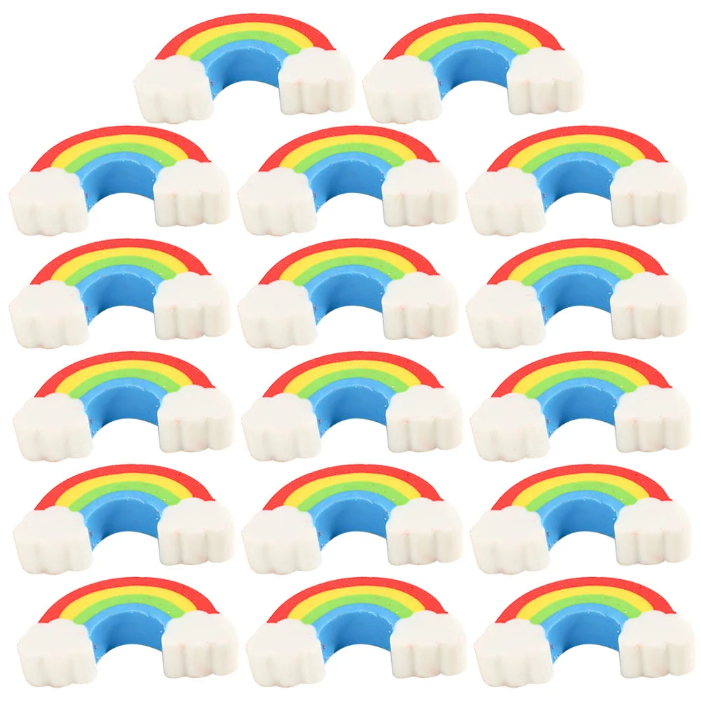 100 stuks regenboog gum brug gummen voor kinderen decoratief potlood mini kantoor klaslokaal