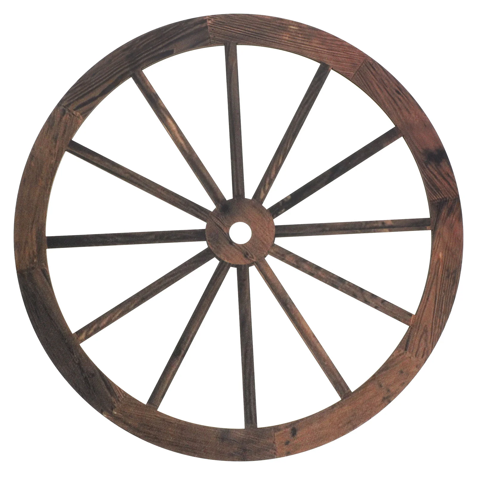 Wheel Retro Decor Wall Hanging Decoration Pendant Industrial Wooden Office Home