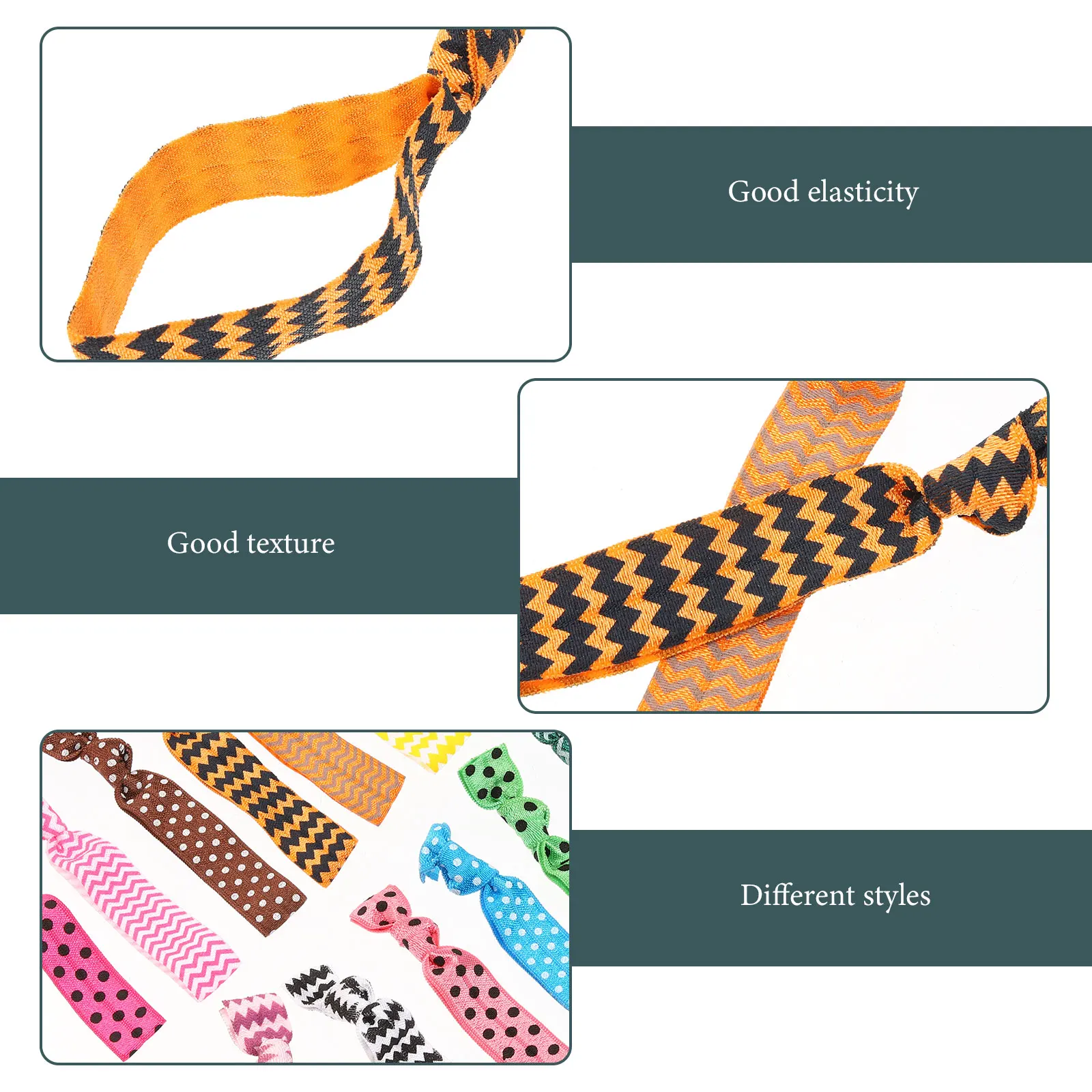 

20pcs Hair Bands Ropes Bulk No Crease Elastic Ties Silk Ponytail Holders Ribbon Decorations Women Accessories High Elasticity