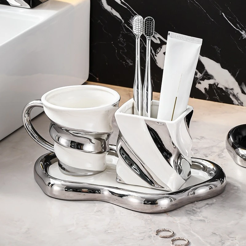 Single toiletry cup, high-value cup, toothbrush, toothbrush, shelf set