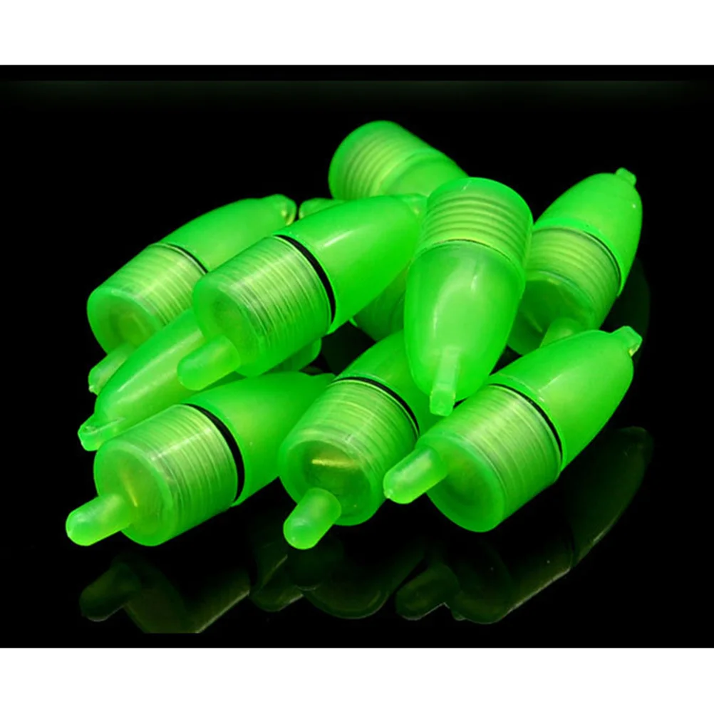 48PCS Fishing Fluorescent Lightstick Float Dark Glow Stick Fishing Rod Alarm Light (Random Style)