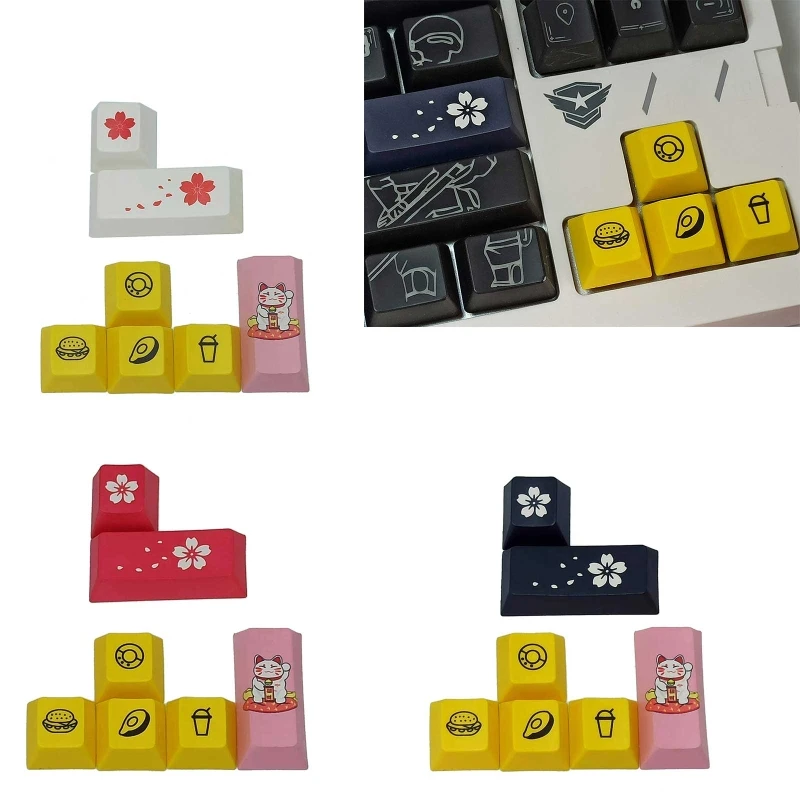 Колпачки для клавиш с переключателем cherry MX для механической клавиатуры, 7 клавиш