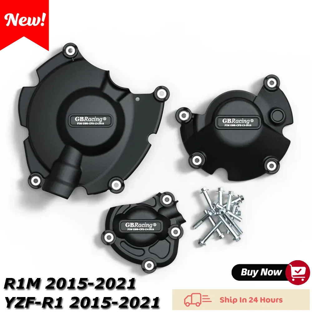 

For Yamaha YZF R1 R1M 2015-2022 Nylon and Fiberglass Composite GB Racing Engine Guard Cover Protector